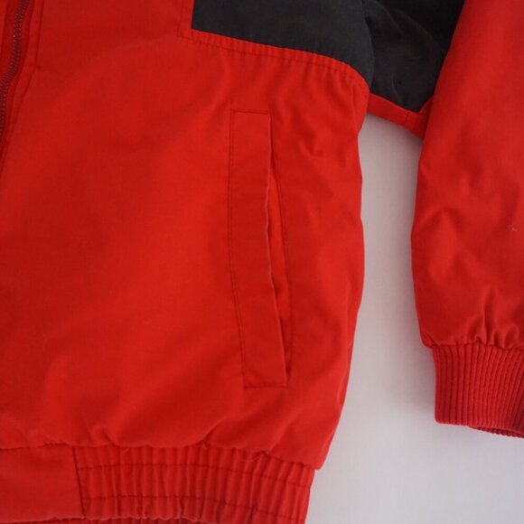 Vintage '80S Club International Red White Puffer Ski Jacket Size Medium - Picture 6 of 14
